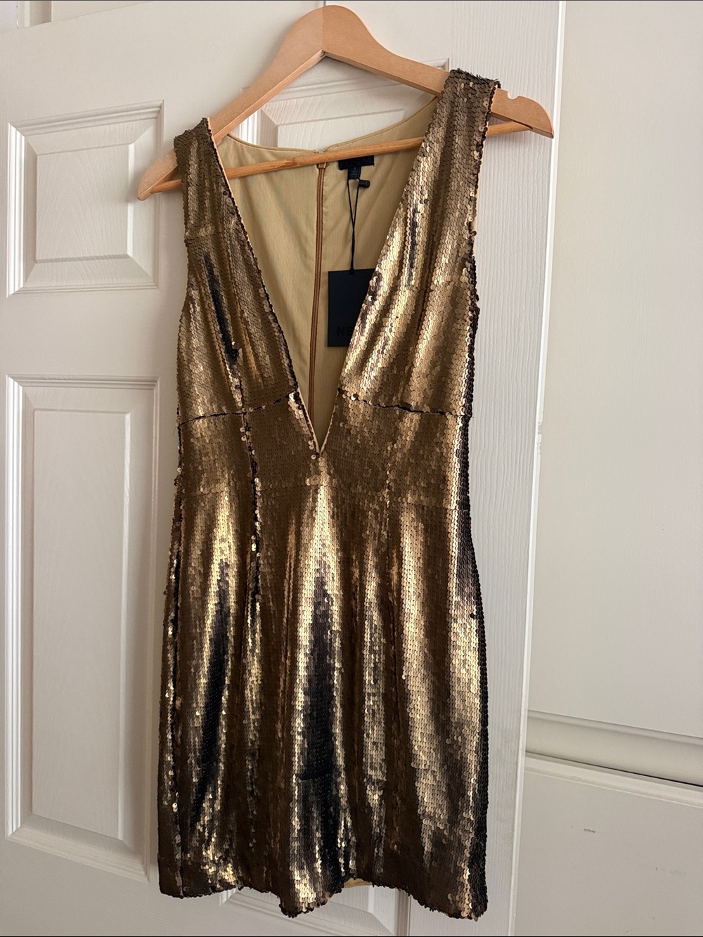NBD DINARA SEQUIN MINI DRESS SIZE SMALL